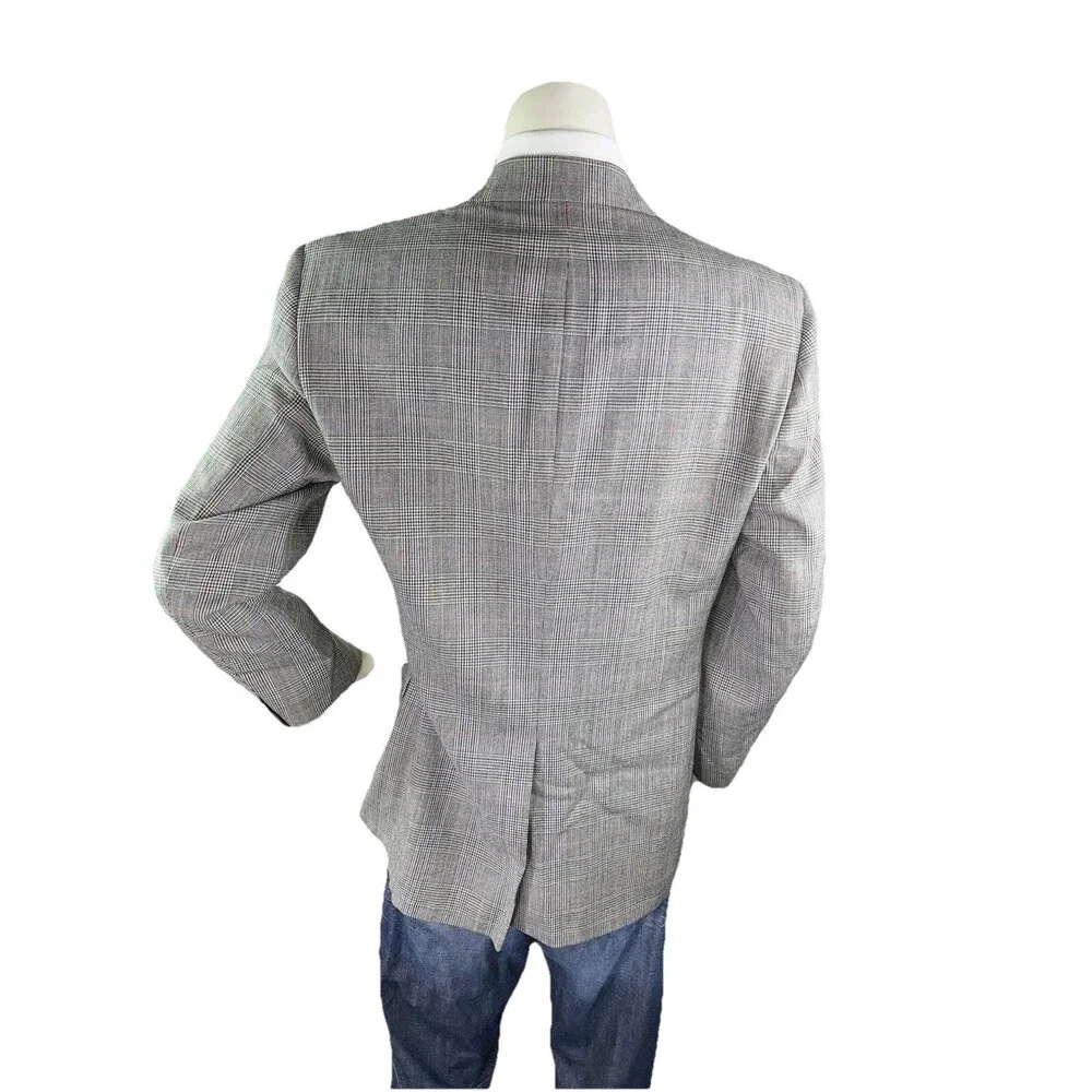 Vintage Bert Pulitzer Blazer Mens 40R Glen Plaid Sport Coat Jacket Made in USA